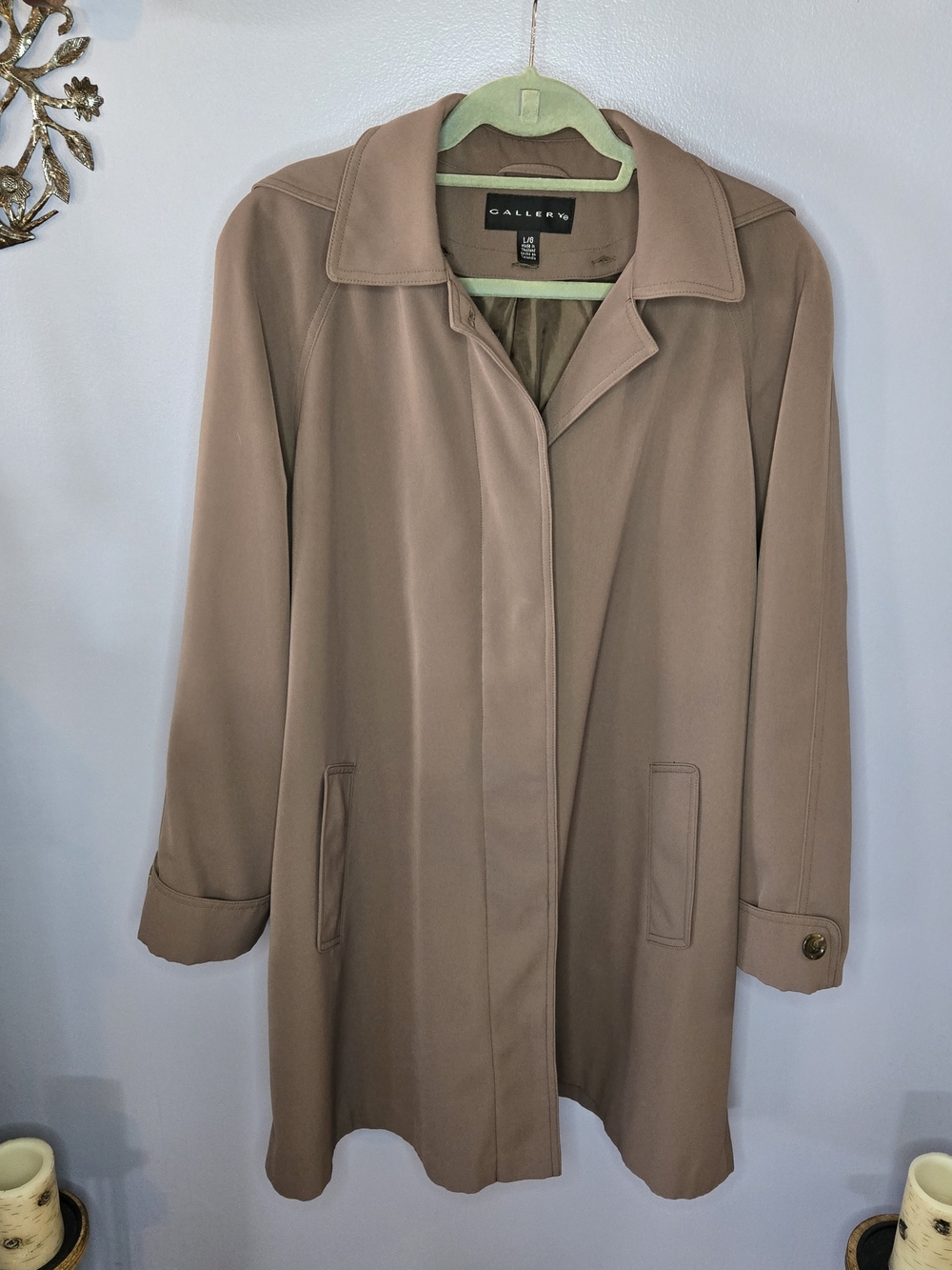 Gallery Classic Women's Tan Trench Coat